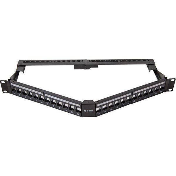 S-Link SL-P625 24 Adet Kolay Kullanımlı UTP BOŞ V Şeklinde Patch Panel