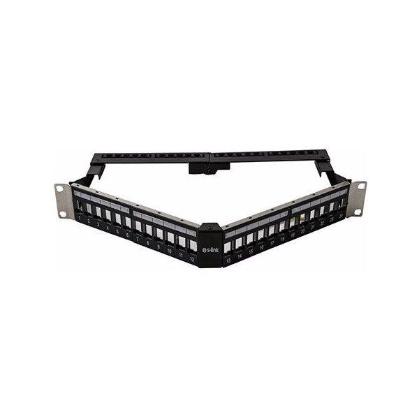 S-Link SL-P626 24 Portlu FTP Boş 2 U V Şeklinde Patch Panel