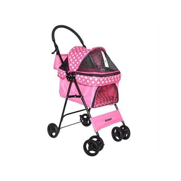 Zampa Perez 43x63x89 cm Pembe Kedi Köpek Arabası
