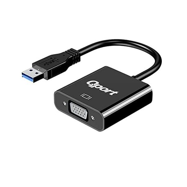 Qport Q-uvg 16 cm Usb-Vga Çevirici