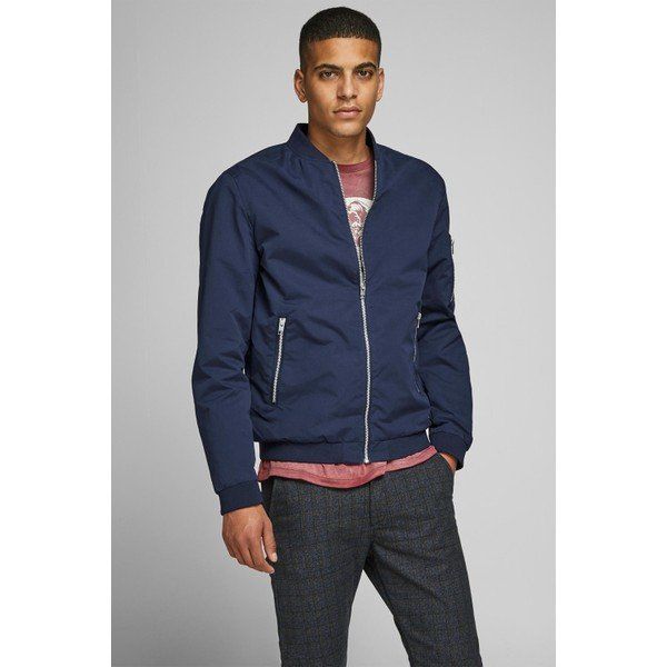 Jack & Jones 12165203 Lacivert Bomber Erkek Ceket
