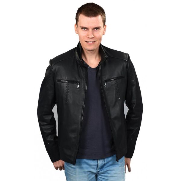 Deriza 2809 Erkek Tirex Siyah Deri Ceket
