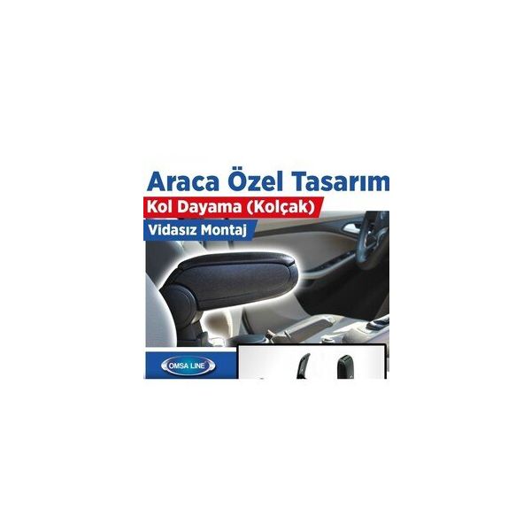Omsa Renault Clio 4 Siyah 2012-2019 Arası Kol Dayama Kolçak