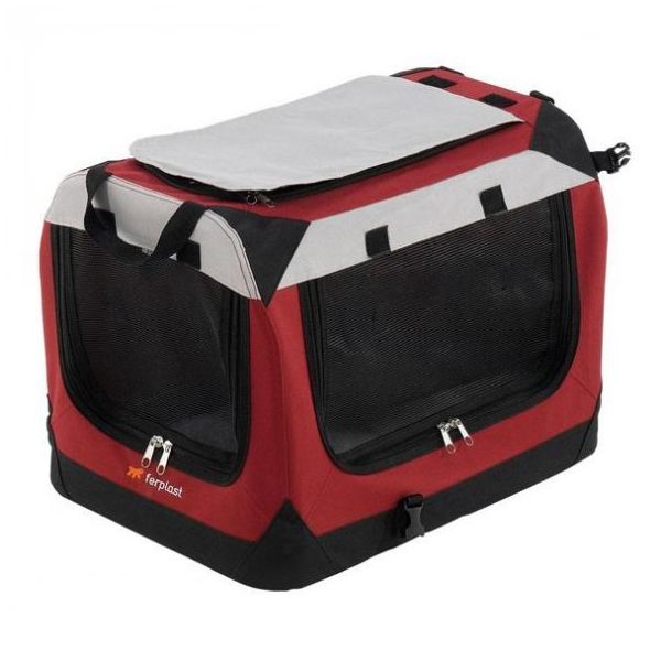 Ferplast 60x42x42 cm Bordo Holiday 4 Kumaş Taşınabilir Kedi ve Köpek Kulübesi