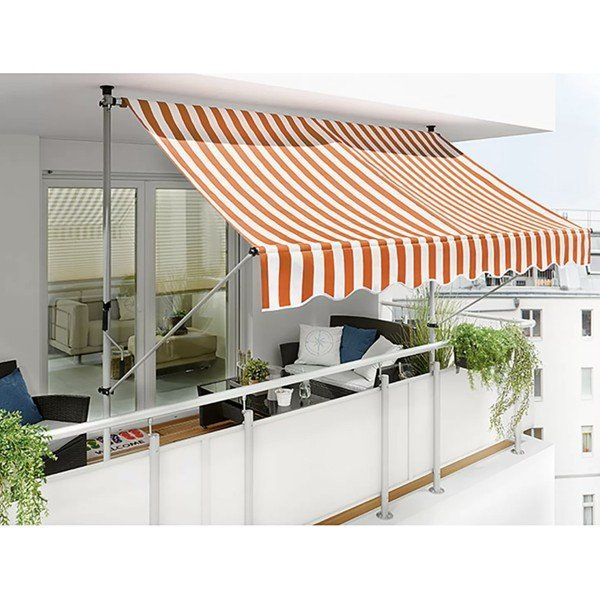 Sunfun Turuncu-Beyaz 250x150 cm Teleskopik Tente