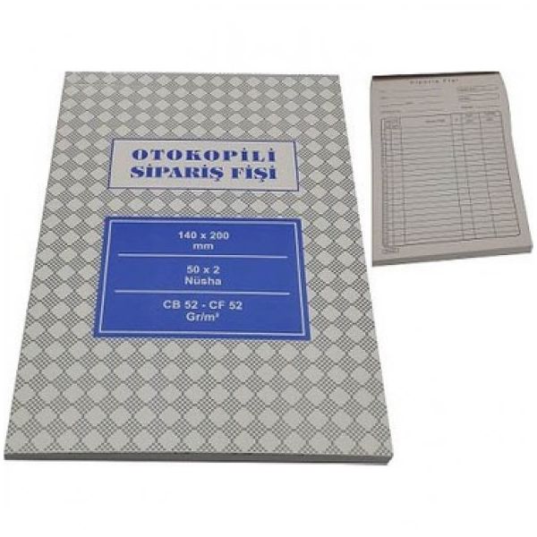 Altınyıldız 14x20 50 Yaprak Otocopyli Sipariş Fişi