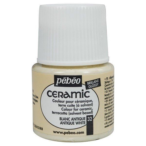 Pebeo Ceramic 32 Antique White 45 ml Seramik Boyası