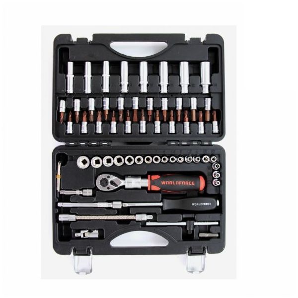 Worldforce 11504 60 Parça S-Ultra 1/4 Uzatmalı Cırcır Lokma Takımı