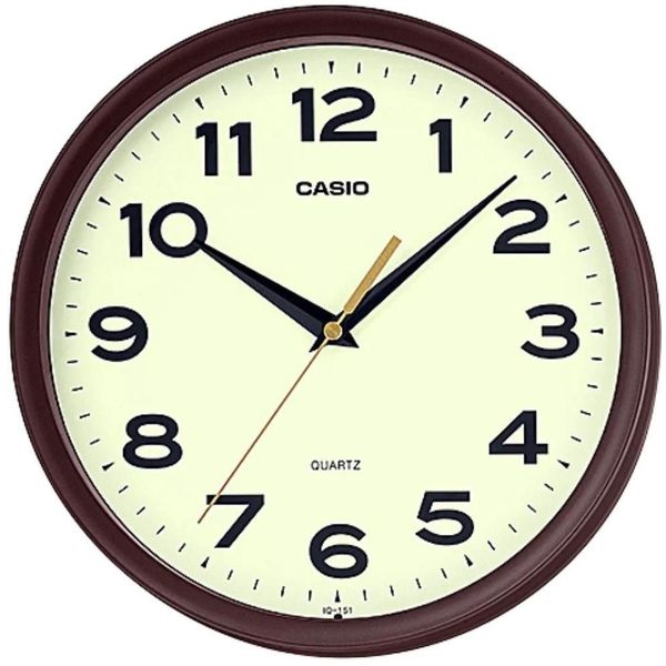 Casio IQ-151-5DF Kahverengi 24 cm Duvar Saati