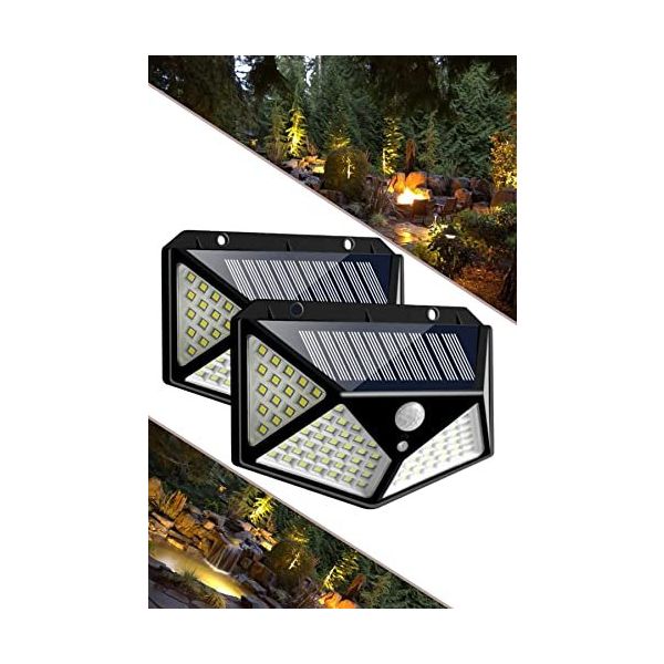 StarMax IP65 1410 Güneş Enerjili Hareket Sensörlü 100 Led Lamba