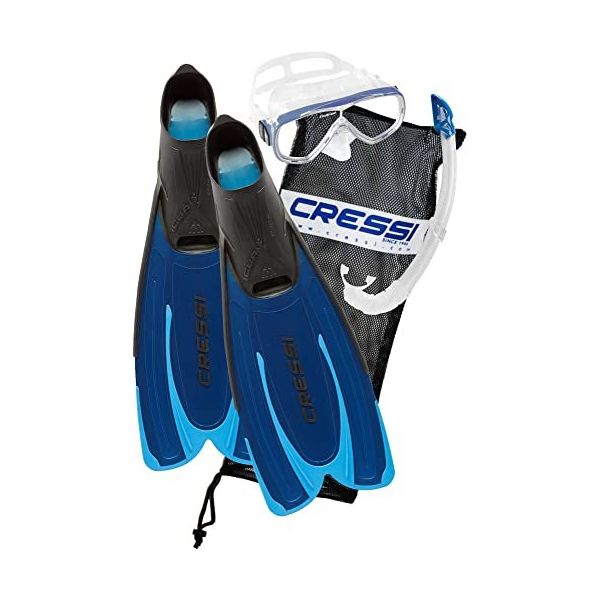 Cressi Agua Onda Mexico Mavi Palet Maske Şnorkel Set