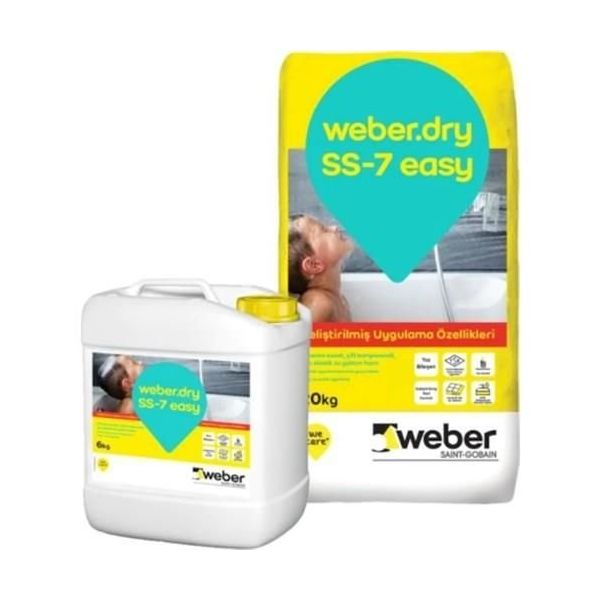 Weber SS7 Dry Elastik 20 kg 6 kg Set Su Yalıtım Harcı
