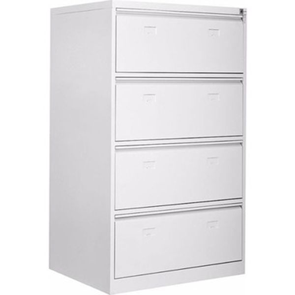 Garanti Metal 84x62x133 h Dört Geniş Çekmeceli Metal Kartoteks Askılı Dosya Dolabı
