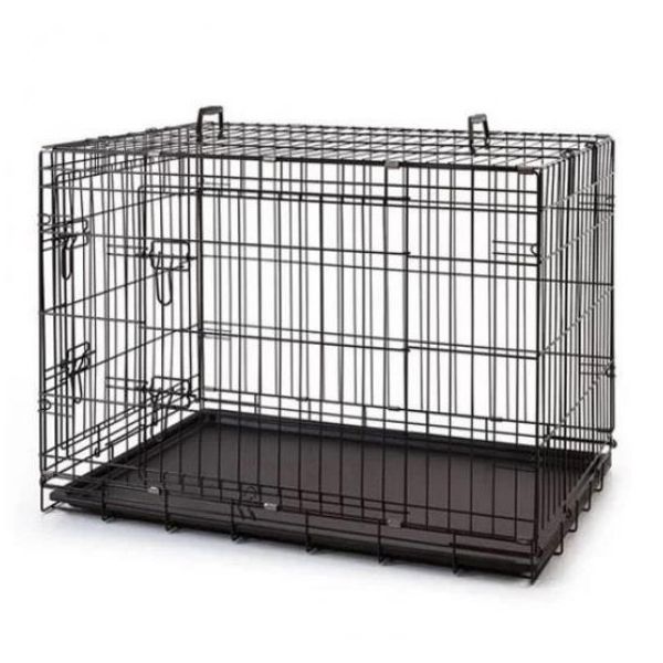 Atakan Petshop Siyah 77x47x55 cm Metal Kedi Köpek Kafesi