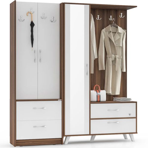 Abre Mobilya Abre VM-342348 Ceviz Portmanto