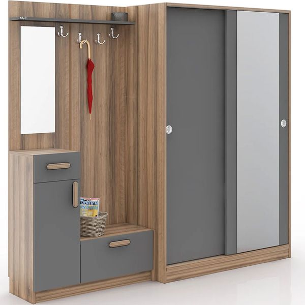 Abre Mobilya Abre VM-36300 Antrasit Portmanto