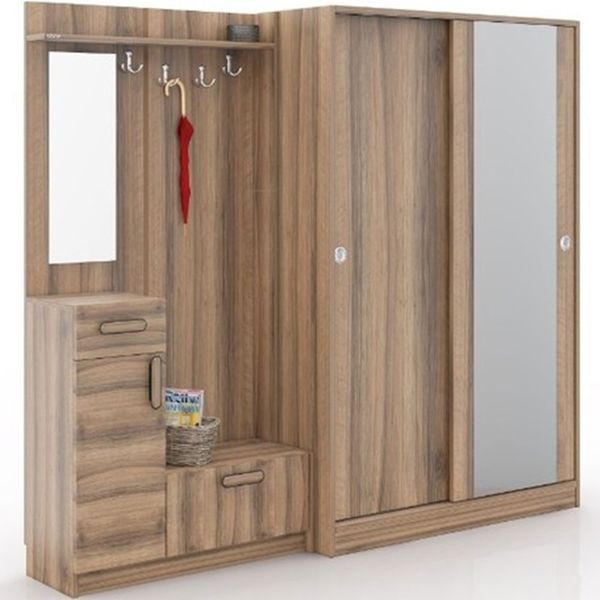 Abre Mobilya Abre VM-36300 Dore Ceviz Portmanto