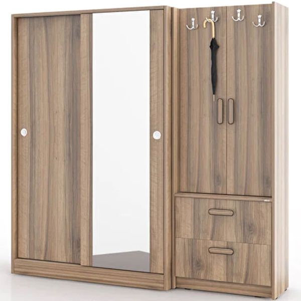 Abre Mobilya Abre VM-300348 Dore Ceviz Portmanto