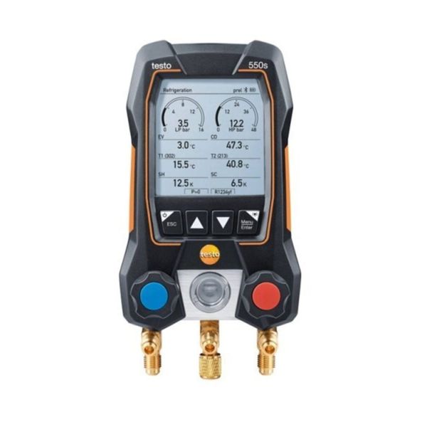 Testo 550S Çantalı ve Bluetoothlu Dijital Manifold