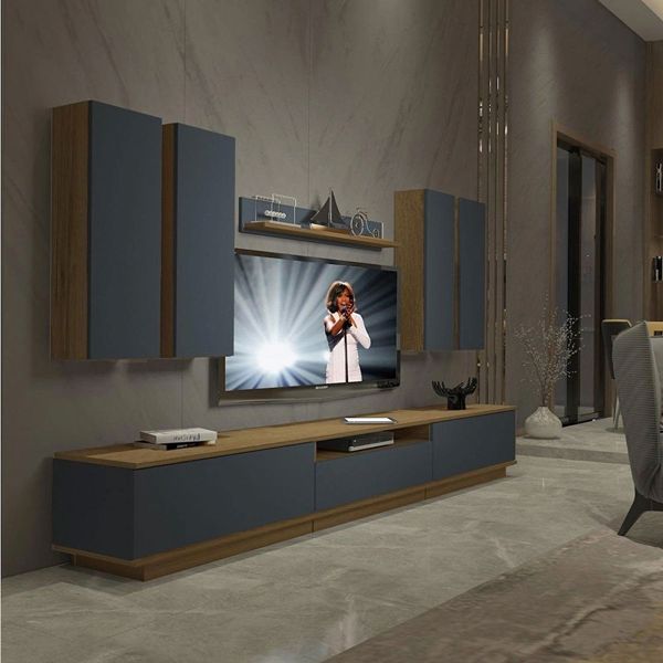Decoraktiv Trendstyle 8ds Pera Antrasit Mdf Tv Ünitesi Tv Sehpası