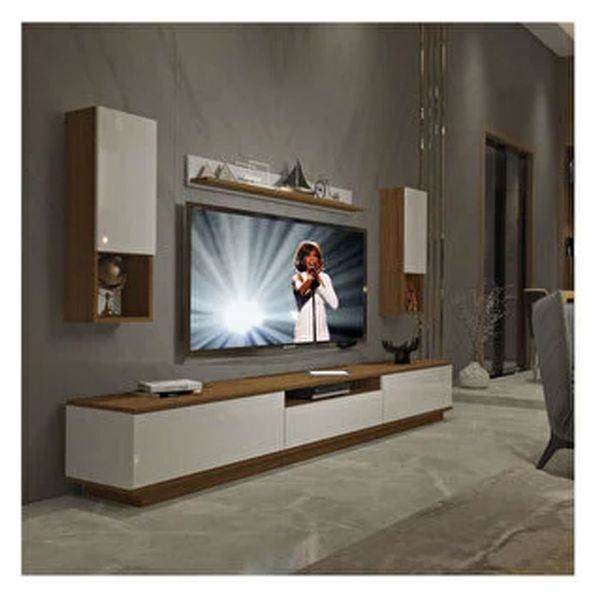 Decoraktiv Trendstyle Ceviz Beyaz 270das Mdf Tv Ünitesi Tv Sehpası