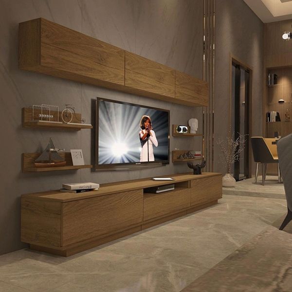 Decoraktiv Trendstyle 8ys Mdf Naturel Ceviz Tv Ünitesi