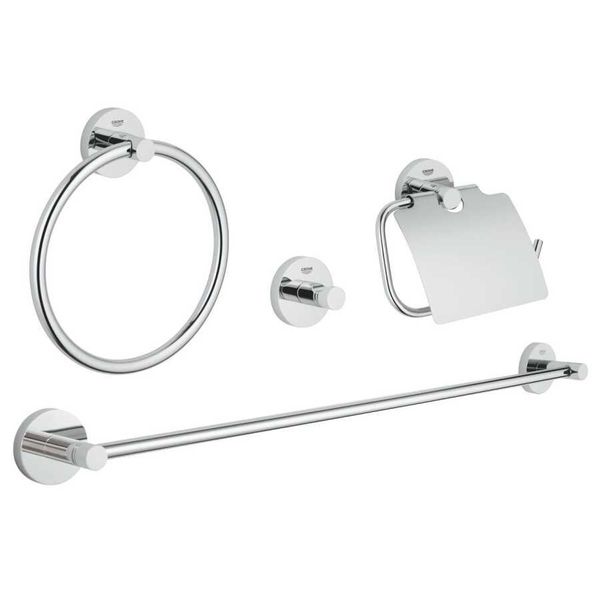 Grohe 40776001 Essentials Dörtlü Banyo Aksesuar Seti