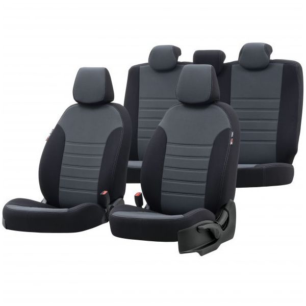 Otom Fiat Stilo 2001-2006 Özel Üretim Original Design Füme - Siyah Oto Koltuk Kılıfı