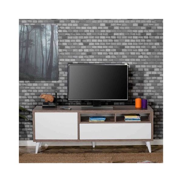 Adobe Adore Retro Wide TVR-511-LB-1 Kapaklı Çekmeceli Tv Sehpası