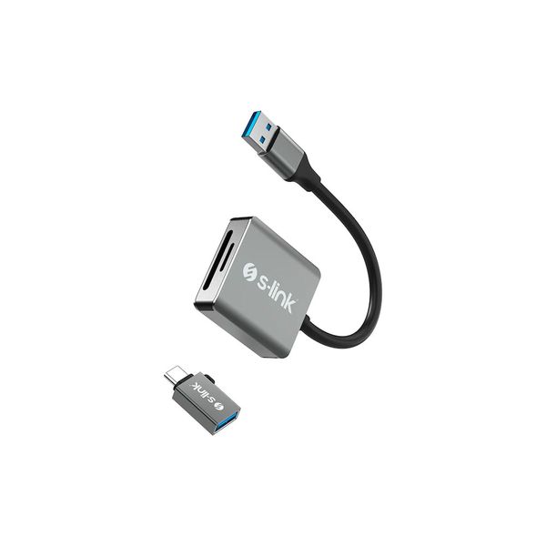 S-link SL-CR21 2 in 1 Hızlı SD Kart Okuyucu