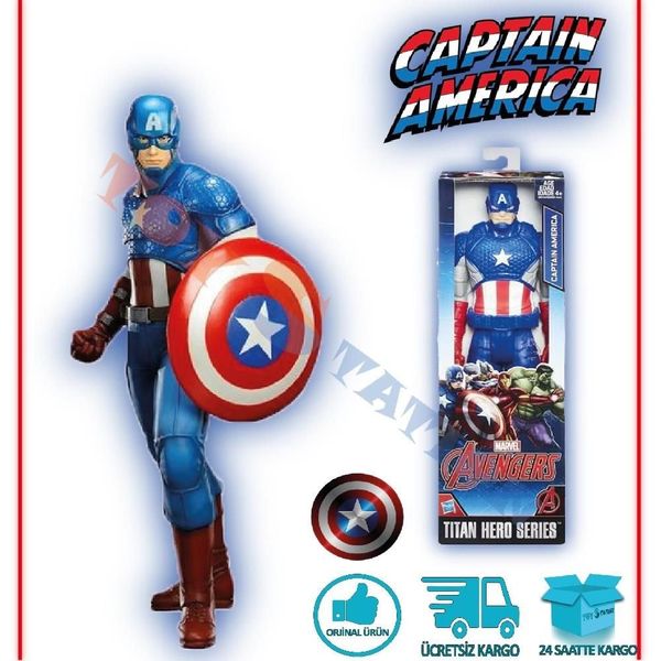 Avengers Titan Hero Captain America Aksiyon Figürü