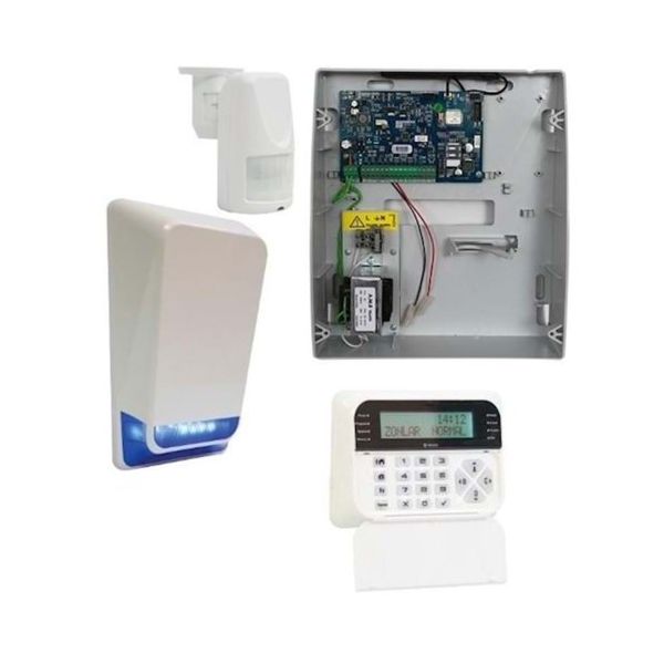 Teknim TSP-5334LCDA Ethernetli Alarm Seti 1xTSP-5334 4+4 Zon Panel, 1xTSK-5710 LCD Keypad, 1xTSS-5790B Harici Siren 1xATP-546 Pır 1xATP-105 Pır Ayağı 1x12v Akü