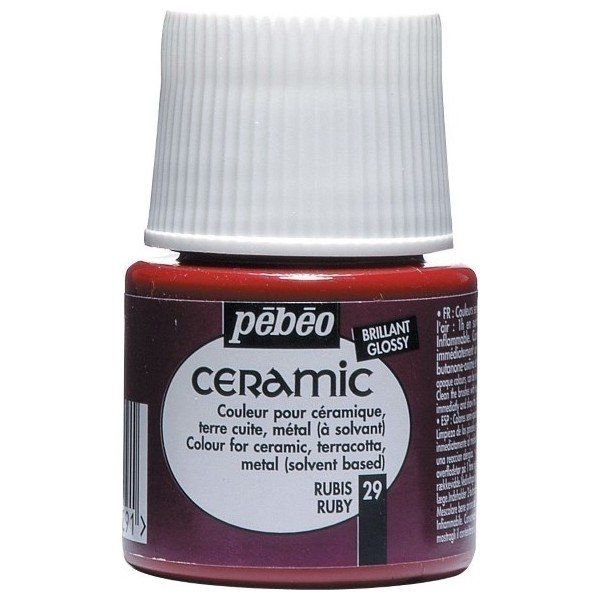 Pebeo Ceramic 29 Ruby 45 ml Seramik Boyası