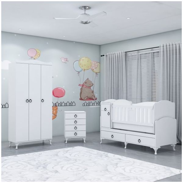 Garaj Home GarajHome Sude Asansörlü Yıldız 3 Kapaklı Bebek Odası Takımı