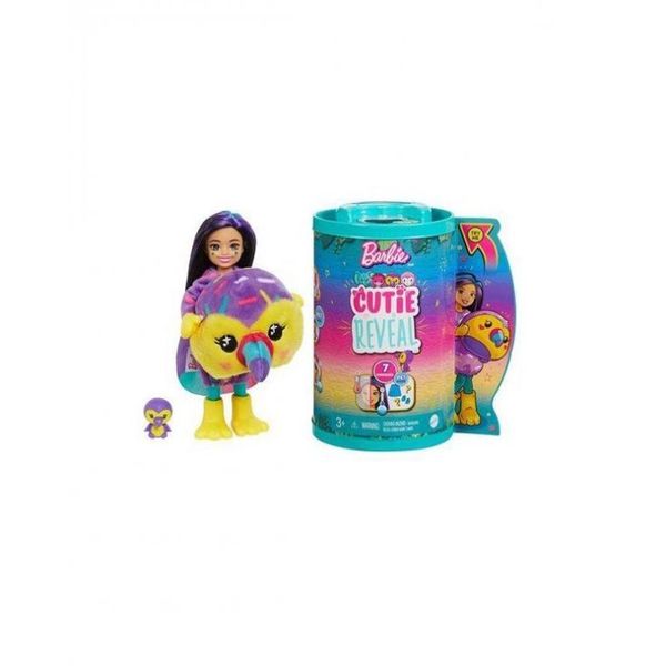 Mattel HKR16 Barbie Cutie Reveal Bebekler Chelsea Tropikal Orman Serisi Kuş