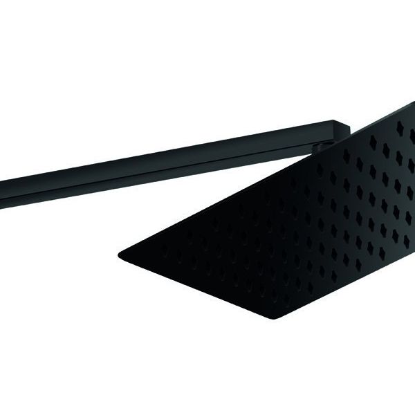 GPD ADS29-S Kare Slim Metal 25x25 cm Siyah Ankastre Duş Başlığı