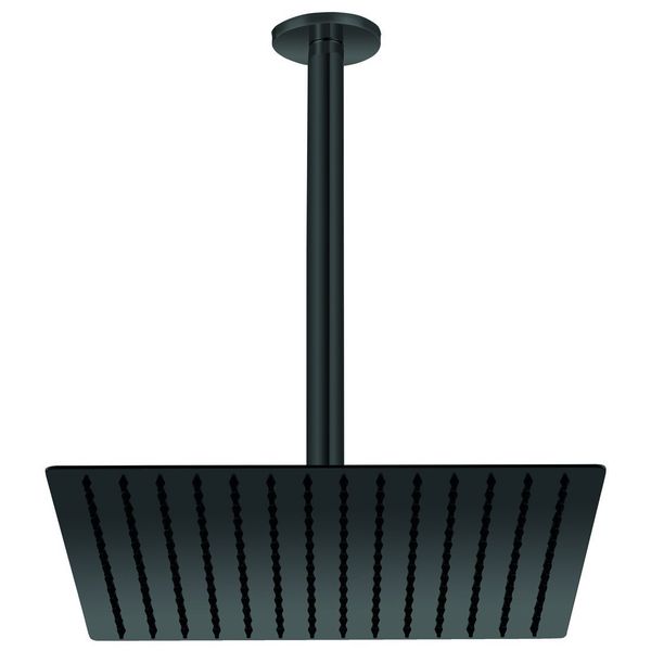 GPD ADS21-S Kare Slim Metal 30x30 cm Siyah Ankastre Duş Başlığı