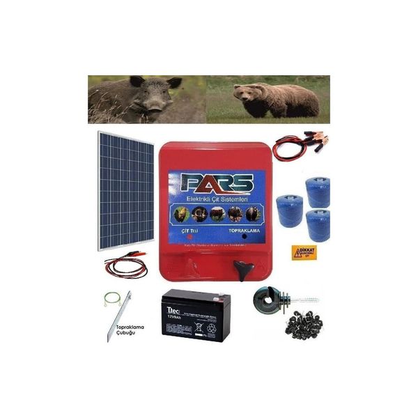 Pars 1500 Elektrikli Çit Ayı-Domuz Kovucu Mini Set