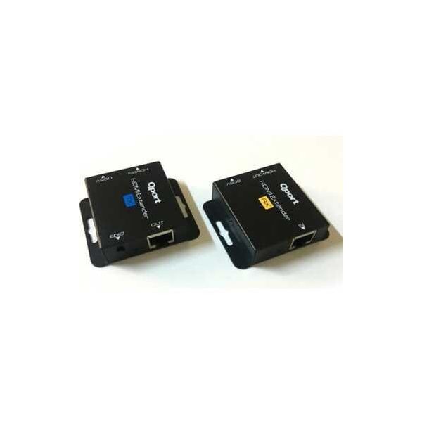 Qport Q-HEX2 Extender CAT6 60 m 2'li Paket HDMI Uzatma Kablosu
