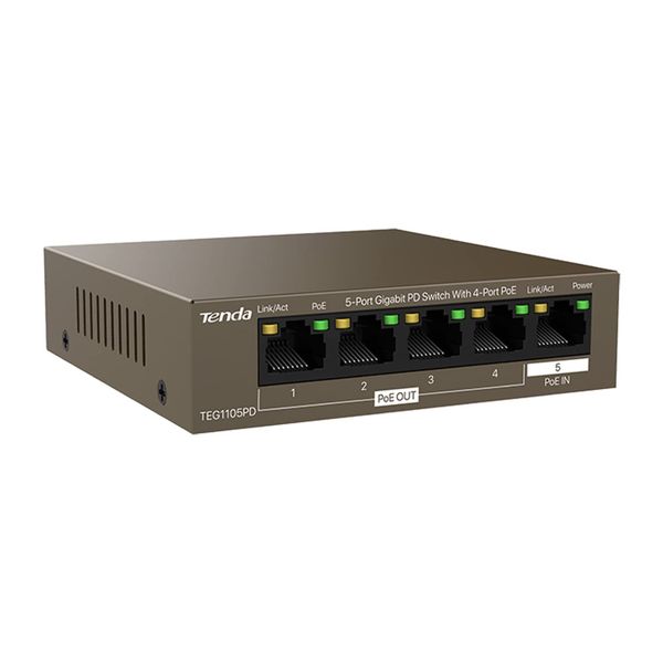 Tenda TEG1105PD 5 Port Gigabit Switch