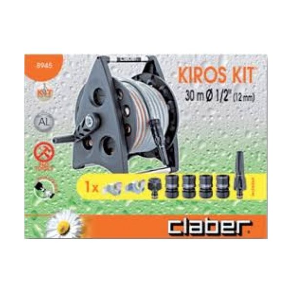 Claber 8945 Kiros Kit Duvara Monte Hortum Makarası