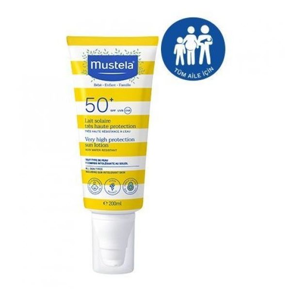Mustela SPF50+ 200 ml Very High Protection Güneş Kremi