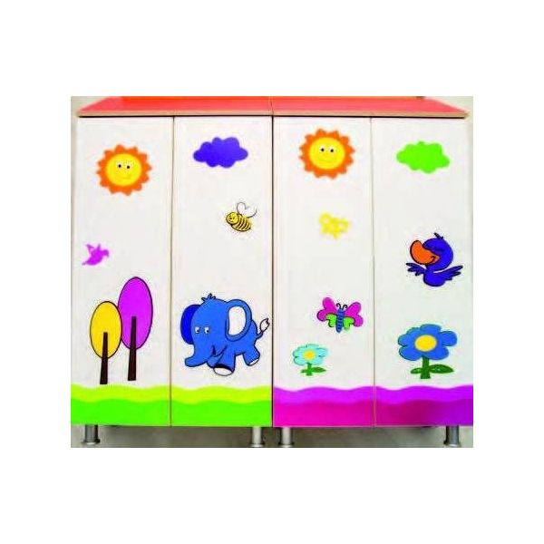 Edutoys Çatılı Bulut Figürlü Vestiyer