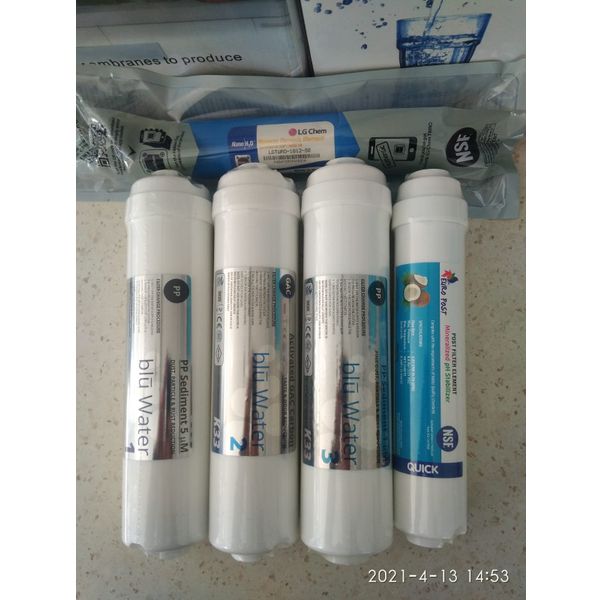 Sulook Reverse Osmosis Kapalı Kasa Su Arıtma Filtresi 5li Set