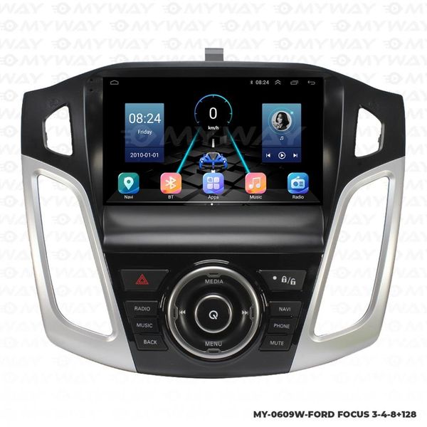Myway Ford Focus 3-4 8 GB Ram 128 GB HDD Android Multimedya Carplay Navigasyon Ekran