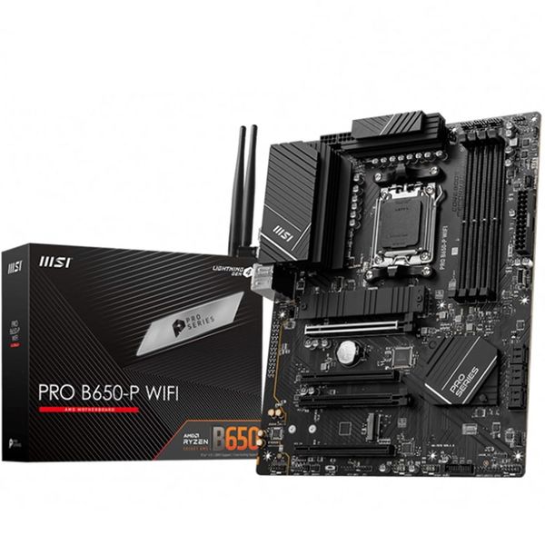 MSI Pro B650-P Wifi AM5 DDR5 6400MHz HDMI DP M.2 ATX Anakart