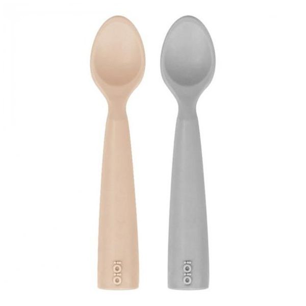 Oioi Nam Nam 2'li Bubble Beige Powder Grey Silikon Kaşık