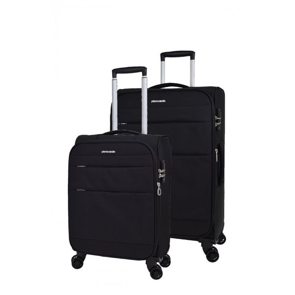 Pierre Cardin PC4200 Ultra Light Siyah Orta ve Kabin Boy Valiz Seti