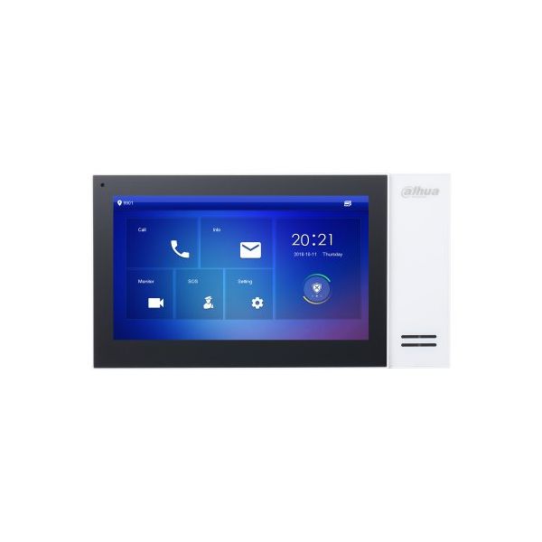 Dahua VTH2421FW-P 7 İnch TFT LCD Villa Tipi Beyaz Dokunmatik Ekran Görüntülü Diafon