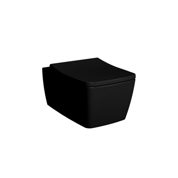 VitrA 7672B070-0559 56 cm Siyah Metropole Rim-ex Asma Klozet